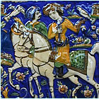 Hunting Scene Ceramic Tile
